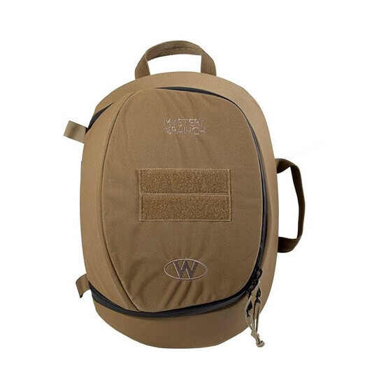 Team Wendy Mystery Ranch Transit pack in coyote for carrying your helmet